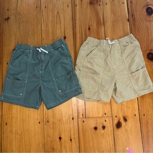 Free Assembly Boys XXL 18 Nylon Shorts Bundle Green Khaki Cargo
